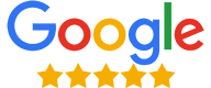 Google reviews, five stars