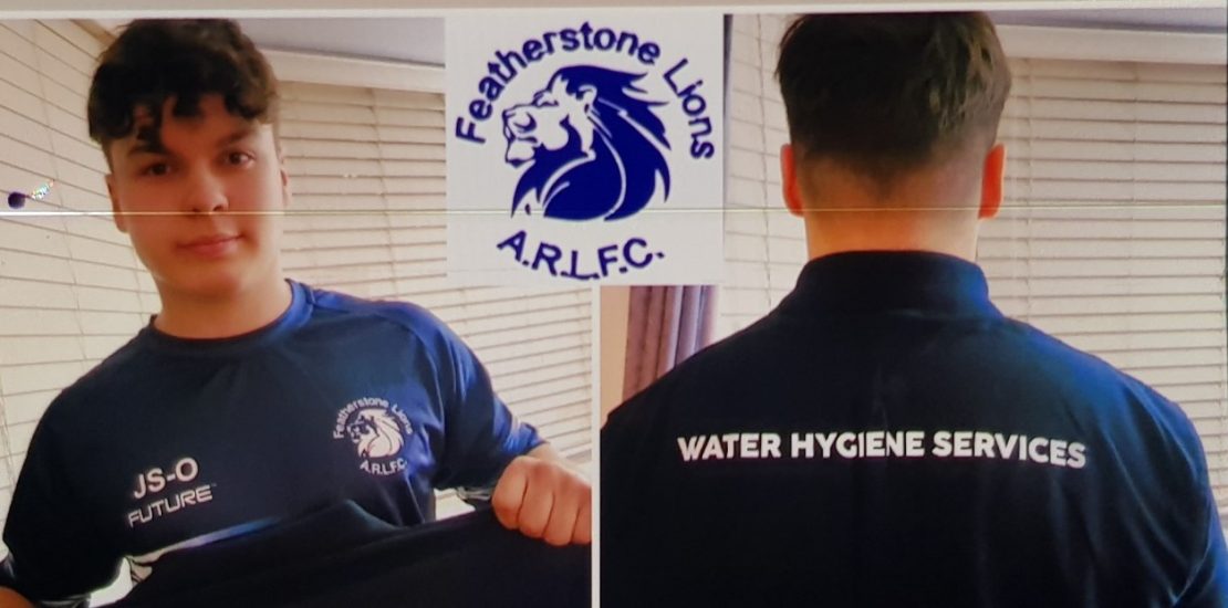 Water Hygiene Services Proudly Sponsors Featherstone Lions Rugby Team